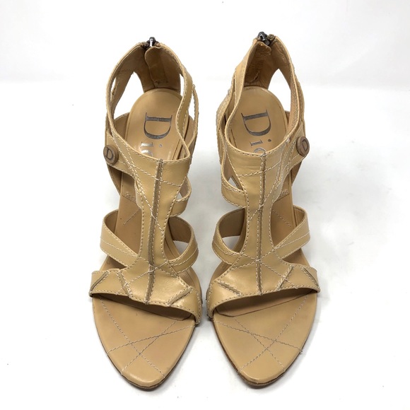 CHRISTIAN DIOR strappy  heels, made in Italy, size 40 - Picture 3 of 11